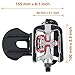 CyclingDeal Fitness Exercise Spin Bike Pedals with Toe Clips & Straps Compatible with Shimano SPD Cleatsthumb 3