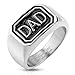 STR-0372 Stainless Steel "DAD" Casted Ring