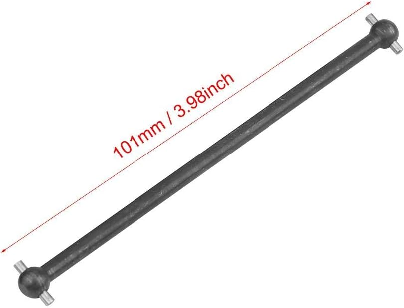 RC Car Drive Shafts, 2 Pcs 101mm Metal Dog Bone Drive Shafts for FS 53633/51805 / 51806 1/10 Scale RC Car Accessory Parts(Black) - Image 5