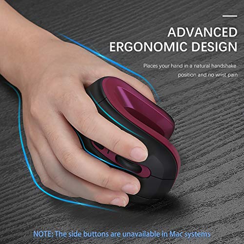 Bluetooth Ergonomic Mouse, Jelly Comb Advanced Vertical Wireless