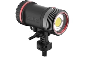 SeaLife Sea Dragon SL680 5000 Underwater Lighting Set - Sea Dragon 5000 Photo/Video Light Head with Color Boost, Protective Neoprene Sleeve, Adapters, and Accessories
