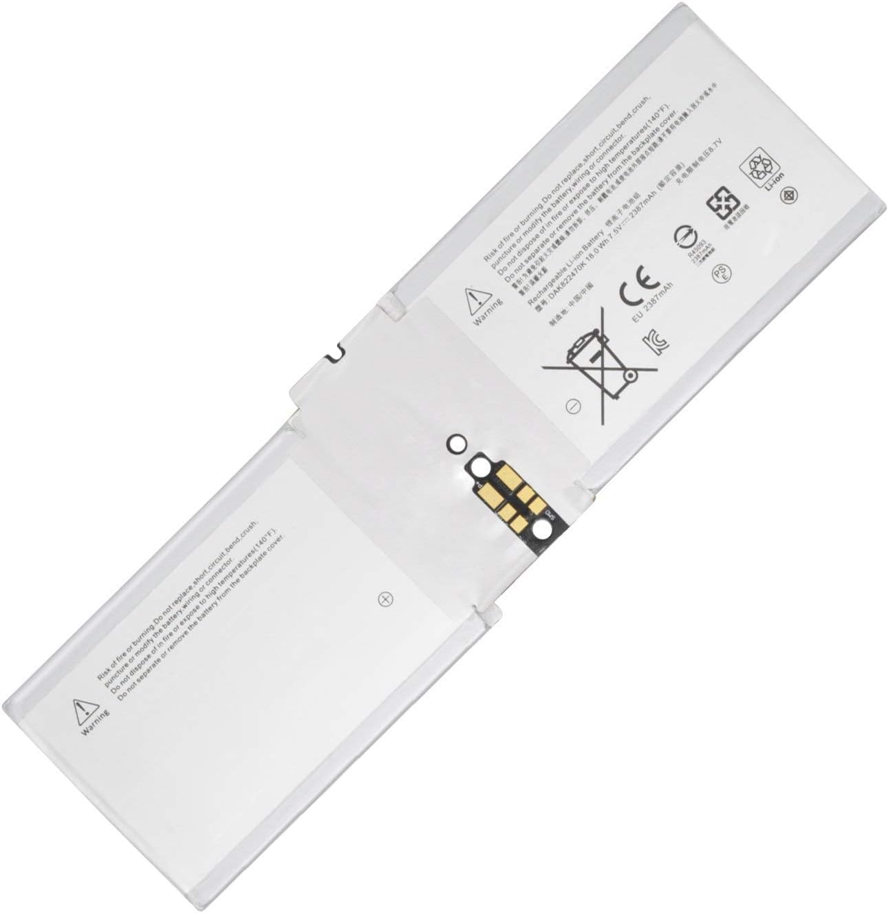 DAK822470K G3HTA020H G3HTA044H Replacement Laptop Battery for Microsoft Surface Book 1 CR7 13.5" CR7-00005 CR7-00007 Series(7.5V 2387mAh 18Wh)