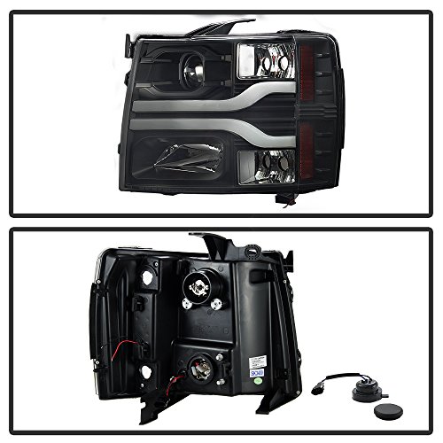 Spyder Auto 5083609 DRL LED Projector Headlights Version 3 Black  DRL LED Projector Headlights