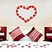 Red Heart Garland Banner Bunting | Romantic Valentines Day Decoration | Valentine Garland | Bridal Shower, Engagement, Wedding Party Decorations| Home, Wall, Mantel Decor | Pack of 2, 26.2 ft Total
