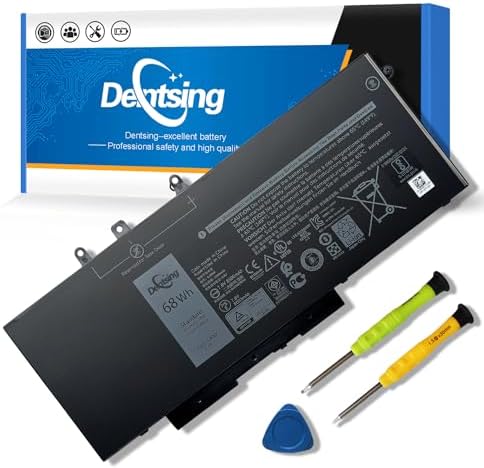 Batterie 68Wh Pour Dell Latitude 5480 5580 5490 5590, Precision 3520 3530 - Compatible GJKNX, 7.6V 8500mAh
