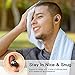 Amuoc Wireless Earbuds, Bluetooth 5.0 Wireless Headphones, in-Ear Sweat-Proof Stereo Wireless Earphones with Portable Charging Case, Mic (Black)