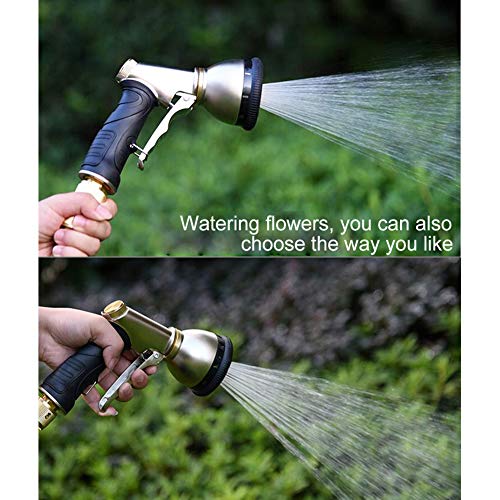 V.C.FORMARK Garden Hose Nozzle Heavy Duty Metal Spray Gun Sprayer Brass 9 Adjustable Patterns for Car Washing,Plants Watering,Pets Shower,Floor Cleaning - Thumbnail 3