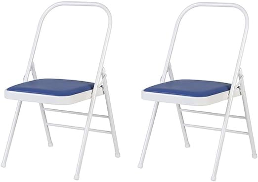 Weizi 2 Pack Reinforced Folding Yoga Chair With Metal Frame And