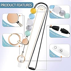 Retractable Lanyards for ID Badges and Keys, Cute