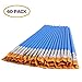 DECYOOL 60 Pcs Paint Brushes Set Kids Nylon Flat Hair Small Oil Watercolor Artist Painting Kits Bulk for Acrylic Painting