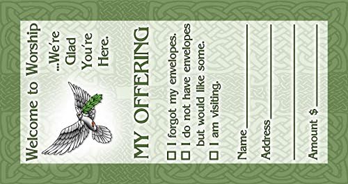 Green Welcome Offering Envelope (Qty. 100)
