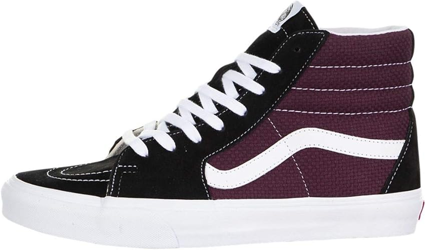 vans sk8 hi black port royale