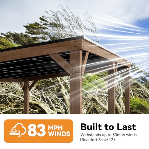 MODERNSHADE 12' x 20' Grill Gazebo Review: Hardtop Cedar Wood Shelter with Sloped Roof image 24