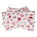10x13 Lovely Heart Poly Mailers Pink Designer Shipping Envelopes Boutique Custom Bags Pack of 100