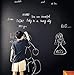 Moyishi Large Chalkboard Decal Black Wall Sticker Adhesive Paper (24''x79'')