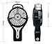 Welltop Mini Handheld USB Misting Fan with Personal Cooling Mist Humidifier Rechargeable Portable Mini Misting Cooling Fan for Home Office and Travel (Black)