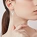 Women's Sterling Silver Teardrop Infinity Twist Wave Pearl Drop Dangle Earrings