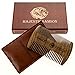 PRIME Beard Comb By Majestic Samson - Wooden Beard Mustache - Hair Comb For Men- Anti-Static Comb Made of Red Sandalwood With Amazing Smell- Fine Touch Comb With Pocket Case- Great Gift Idea