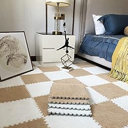 easycustomerlee 12pcs Interlocking Carpet Shaggy