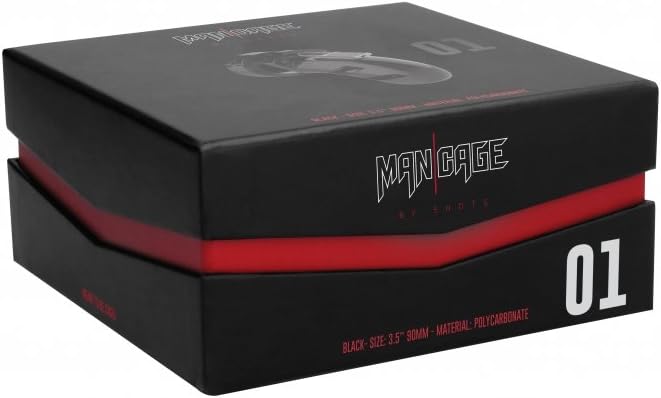 ManCage Chastity Cage, Number 01, Black - Image 3