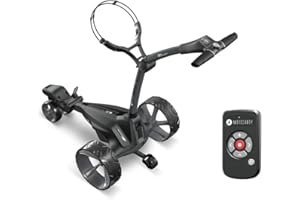 AMBA7 Motocaddy M7 Remote Electric Golf Caddy, Click ‘N’ Connect Cable-Free Battery, with Essential Accessory Pack Bundle with 5 Ball Markers, Magnetic Hat Clip