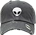 KBSV-042 DGY Alien Vintage Dad Hat Baseball Cap Polo Style Adjustable