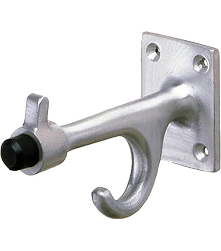 Harris Hardware TP4000-B3 Zamac Coat Hook & Bumper – Chrome Finish, With Tamper-Resistant Screws