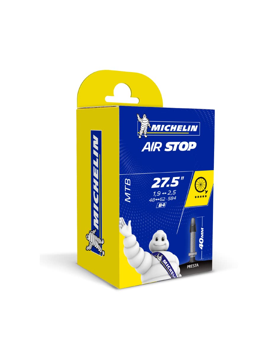 TUBE AIRSTOP 27.5 (584mm) x 1.9-2.5 PRESTA (40mm), Black