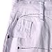 VICVIK Women White Knee Skinny Denim Distressed Ripped Jeans (M)
