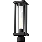 Z-Lite 1 Light Outdoor Post Mount Fixture 586PHMR-BK
