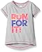 adidas Little Girls' Short Sleeve Graphic Tee Shirts, Gray, 6