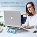 Nulaxy Portable Laptop Stand, Aluminum Cooling Stand with Heat-Vent, Adjustable Laptop Holder Riser for MacBook, Pro, Air, Samsung, Dell and More 10-17.3″ Notebook – Greythumb 3