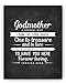 Godmother Gift Quote Poem Chalkboard Print (8x10