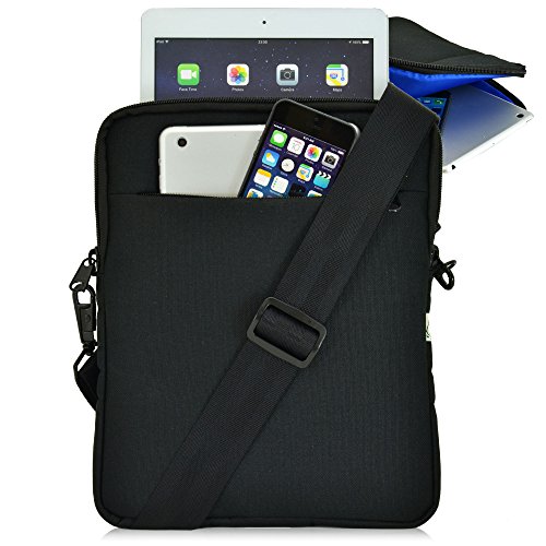 Turtleback Universal Tablet and iPad Pouch Bag with Shoulder Strap - Fits Devices up to 10.5