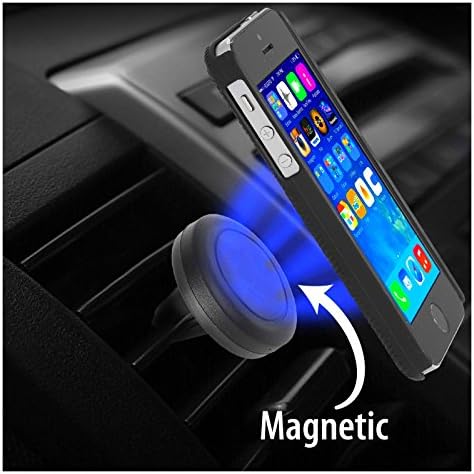 3 Pack! Hashub Goods AVSPM15 - Universal Magnetic Air-Vent Car Mount Holder Magnet Clip Holder for Smartphones iPhone 4/5/5C/5S/6/6 Plus, iPad Mini, Samsung Galaxy S3/S4/S5/S6/S6 Edge, Note 4/3/2, HTC, Motorola, Google Nexus, Blackerry, Droid Phones, Mini Tablets, GPS and more - 3 PACK!
