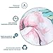 Uphome Pink Rose Flower with Leaves Customized Bathroom Shower Curtain - Aqua Waterproof and Polyester Fabric Bath Curtain Design (72