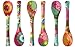 French Bull - Melamine Salad Servers - Salad Tongs - Serving Utensils - Mosaic (One Pair)