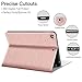 iPad Keyboard Case for iPad Mini 7.9, iPad Mini 5th Gen 2019 iPad Mini 4 JUQITECH Smart Case with Keyboard Removable Wireless Magnetic Keyboard Soft Back Folio Case Cover with Pencil Holder, Rose Gold