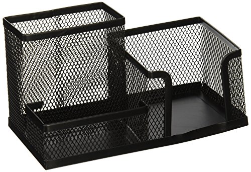 Aojia Mesh Collection Supply Caddy, 8.27''x4.33''x3.94''h,black Ly-9128a