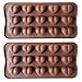 Heart Shaped Chocolate Mold 2PCS Silicon Mold Small Candy Mold, Hard Candy Mold, Baking Mold, DIY Heart Shaped Cake Decoration.