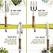 Wood Garden Hand Tools, 4-Piece Set, Stainless Steel - Heavy-Duty Gardening Tool Kit for Women with Trowel, Transplanter, Hand Fork, All-Purpose Weeder - Beautiful Planting Gift Sets