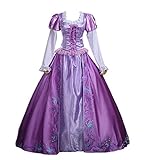 Cosrea Cosplay Tangled Princess Rapunzel Embroidered Disney Park Cosplay Costume Custom Sizing