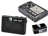 KSRplayer 5MP HD Smallest Mini Spy Digital DV Camera Video Recorder Camcorder Webcam DVR Spy Hidden Digital 1280 X 960 Pixels(Black)