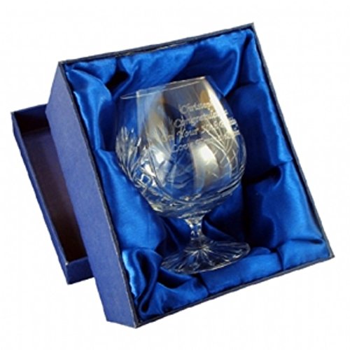 Personalised Crystal Brandy Glass (With Presentation Box) by C.P.M.