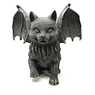 Vampire Dracula Fanged Cat Gargoyle Gothic Candleholder Figurine Sculpture Decor
