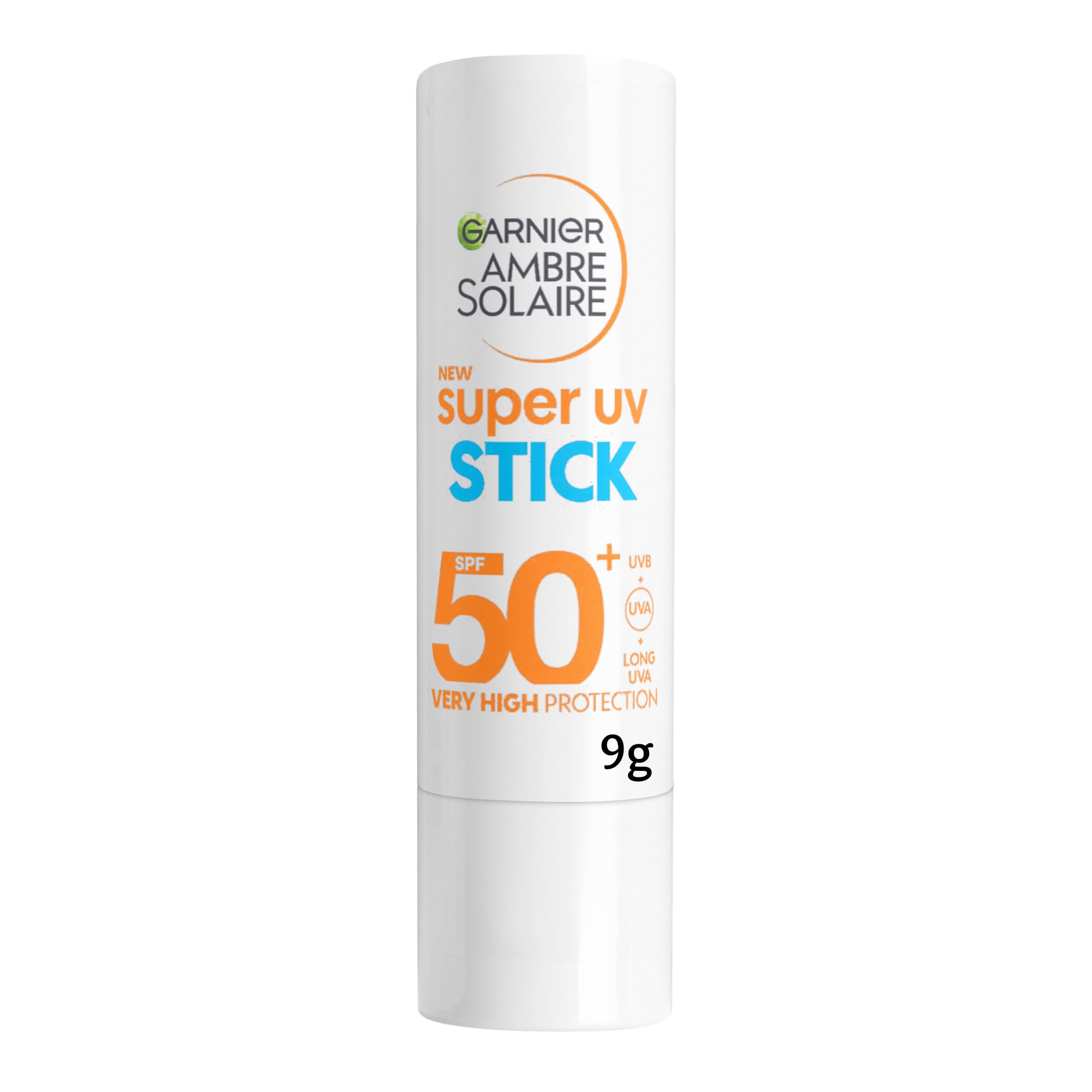 Garnier Ambre Solaire Super UV Stick SPF50+, Protect From UV Damages With Up To 8H Hydration, With Shea Butter And Vitamin E, Invisible Finish Non-Greasy, 9ML