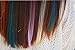 SWACC 12 Pcs Multi-Colors Party Highlights Clip on in Hair Extensions Colored Hair Streak Synthetic Hairpieces (22-Inch Straight, 12 Pcs Multiple colors)thumb 3