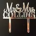 Custom Personalized Mr & Mrs Wedding Cake Topper With Your Last Name Acrylic Cake Topper for Special Events