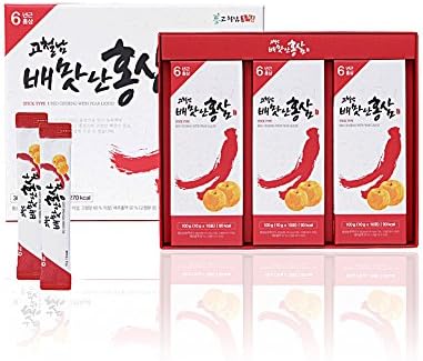 Korean Red Ginseng Extract with Pear Liquid for Families Individual Package 10ml X 30pcs