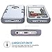 ULAK iPhone 5C Case, Shockproof Soft Silicone Rubber Hard Plastic Hybrid Heavy Duty Protection Kidproof High Impact Case Cover for Apple iPhone 5C-Siver